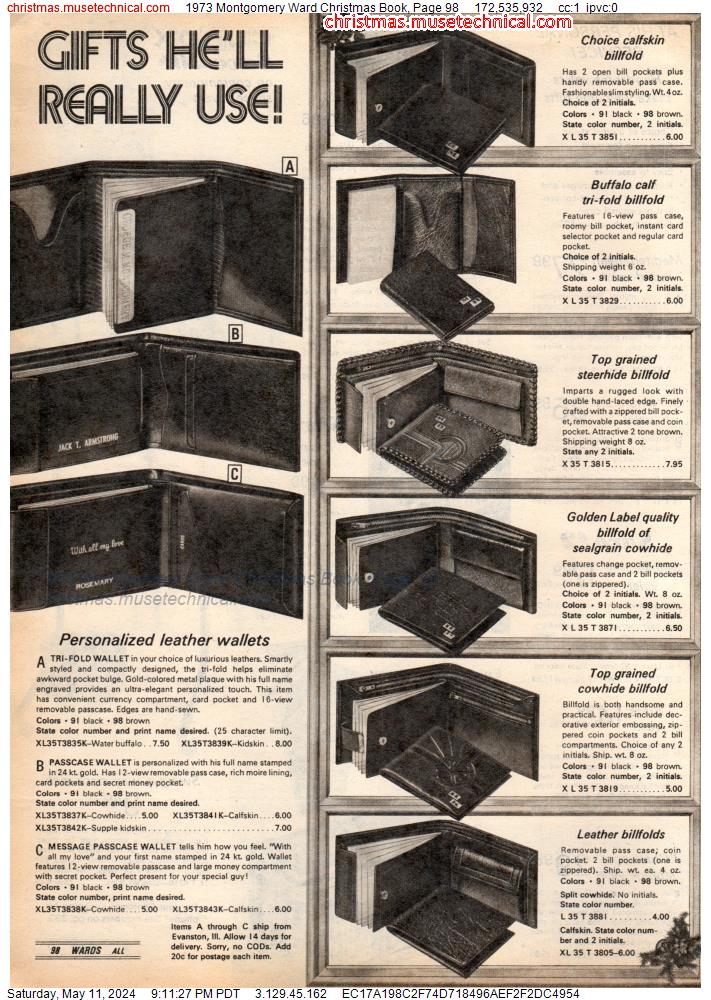 1973 Montgomery Ward Christmas Book, Page 98
