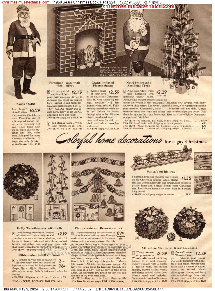 1950 Sears Christmas Book, Page 224