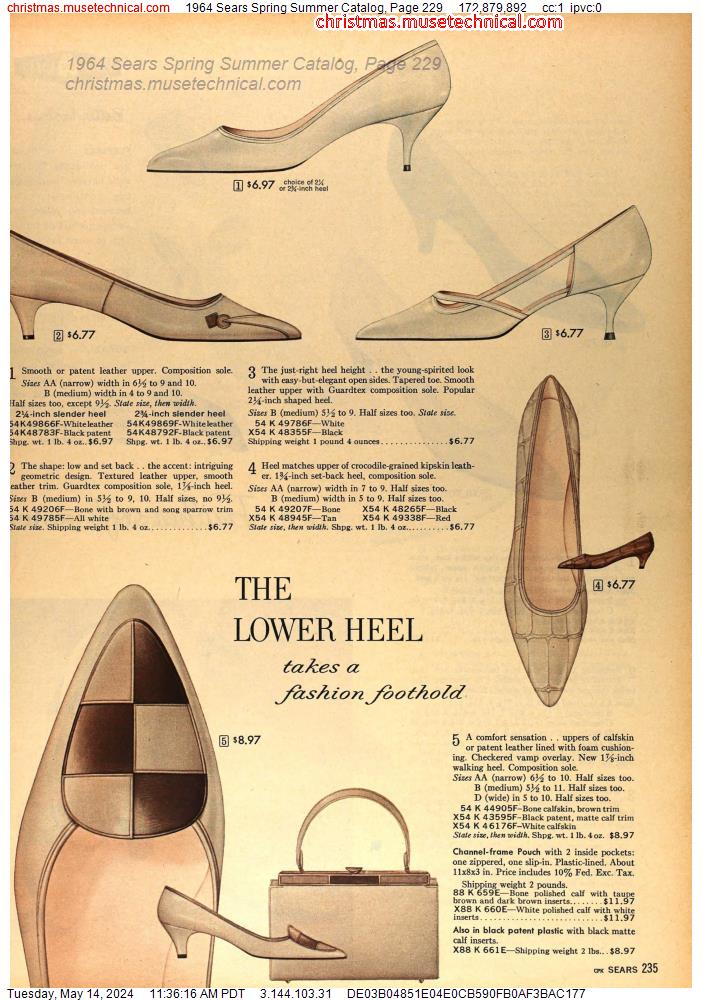 1964 Sears Spring Summer Catalog, Page 229
