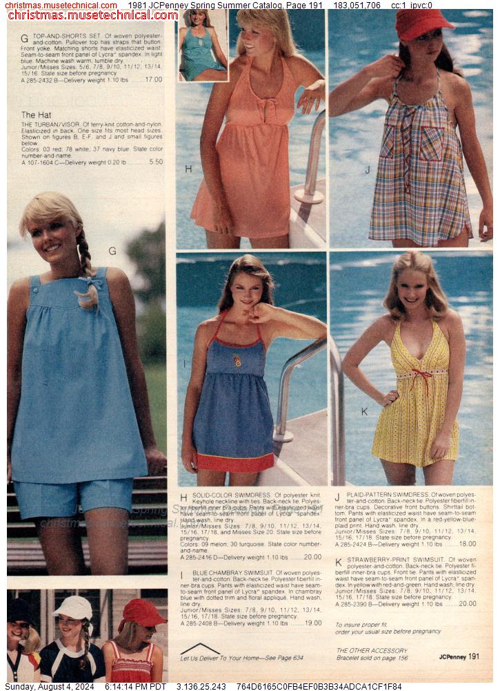 1981 JCPenney Spring Summer Catalog, Page 191