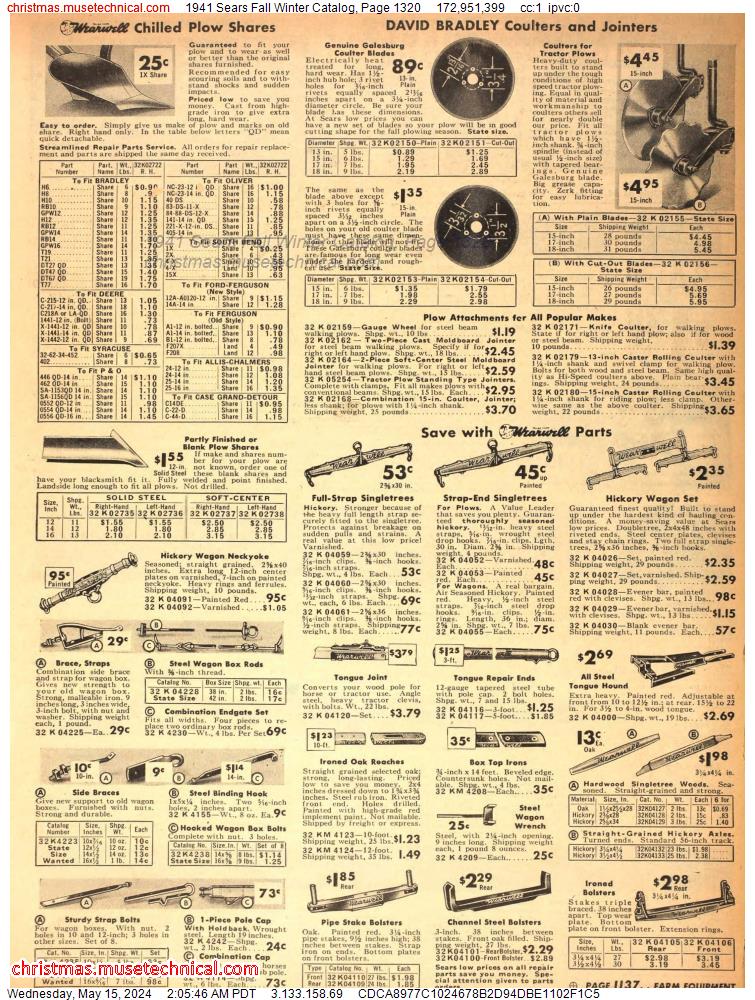 1941 Sears Fall Winter Catalog, Page 1320