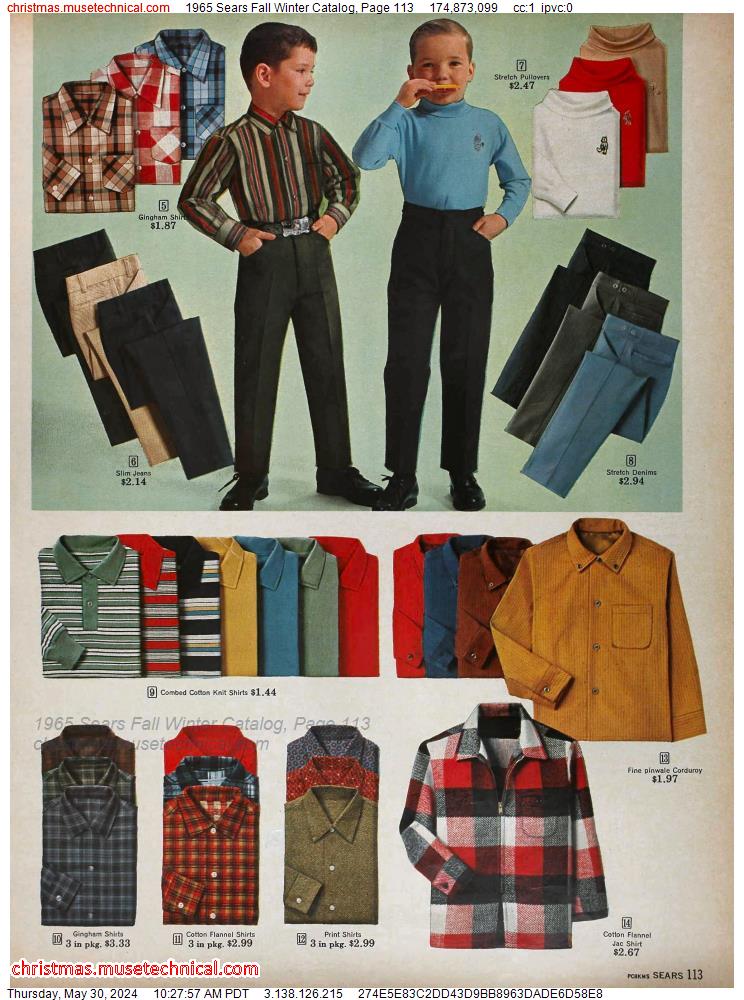 1965 Sears Fall Winter Catalog, Page 113