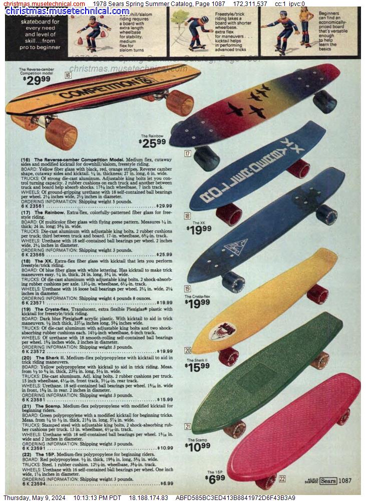 1978 Sears Spring Summer Catalog, Page 1087