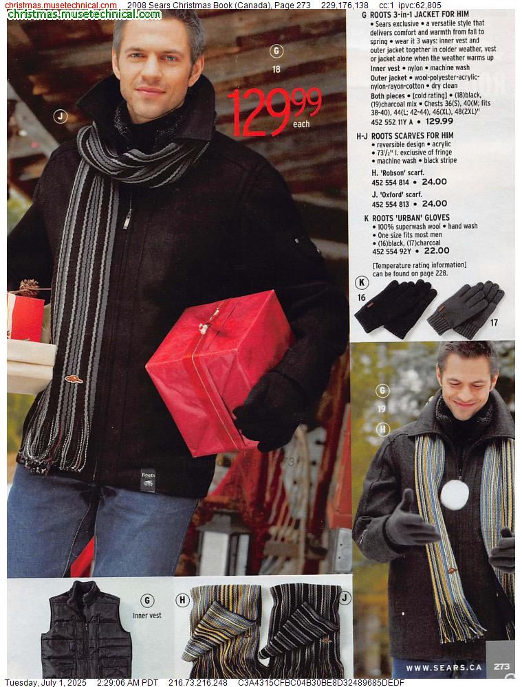 2008 Sears Christmas Book (Canada), Page 273