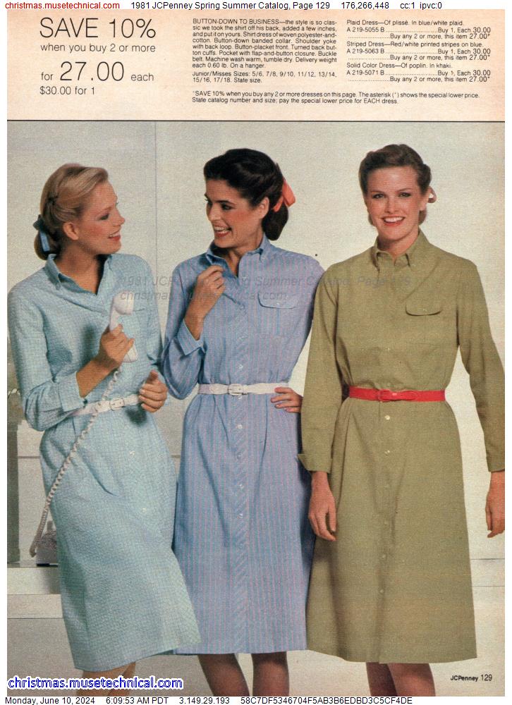 1981 JCPenney Spring Summer Catalog, Page 129