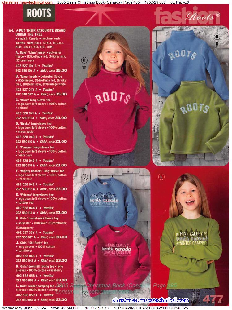 2005 Sears Christmas Book (Canada), Page 485