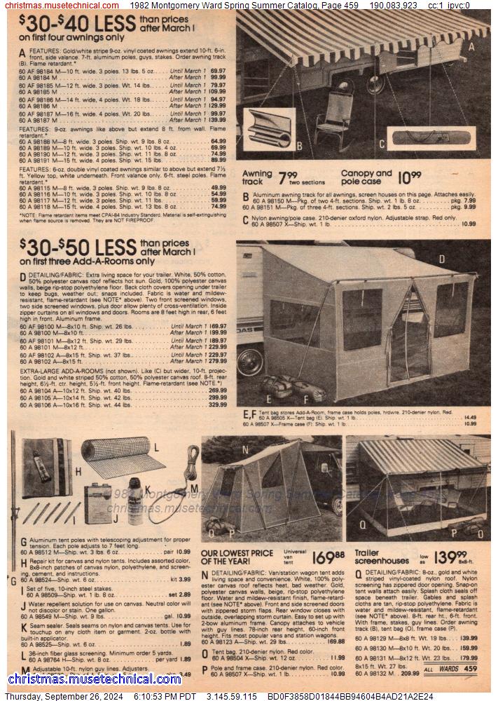 1982 Montgomery Ward Spring Summer Catalog, Page 459