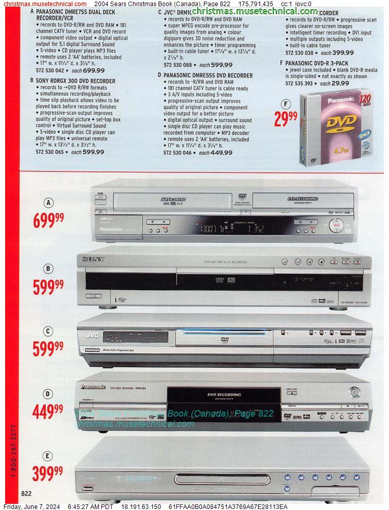 2004 Sears Christmas Book (Canada), Page 822