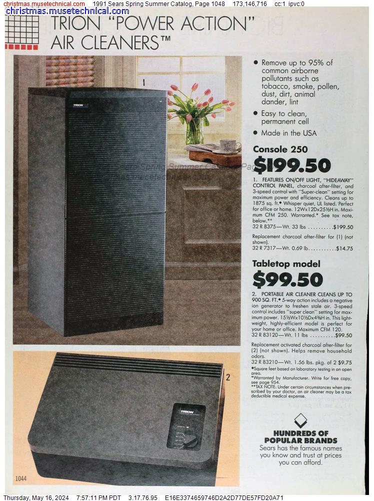1991 Sears Spring Summer Catalog, Page 1048