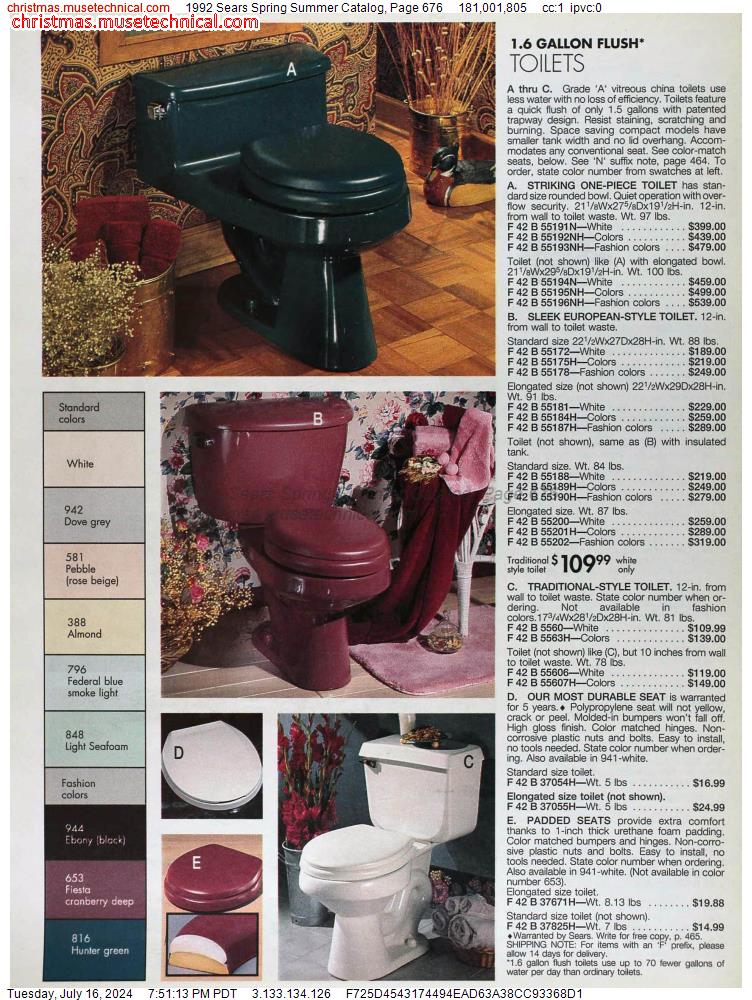 1992 Sears Spring Summer Catalog, Page 676