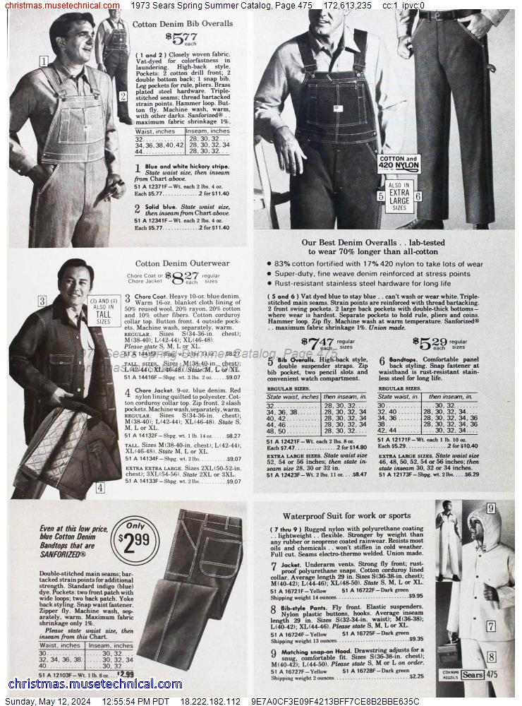 1973 Sears Spring Summer Catalog, Page 475