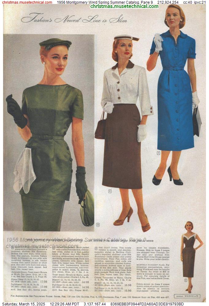 1956 Montgomery Ward Spring Summer Catalog, Page 9