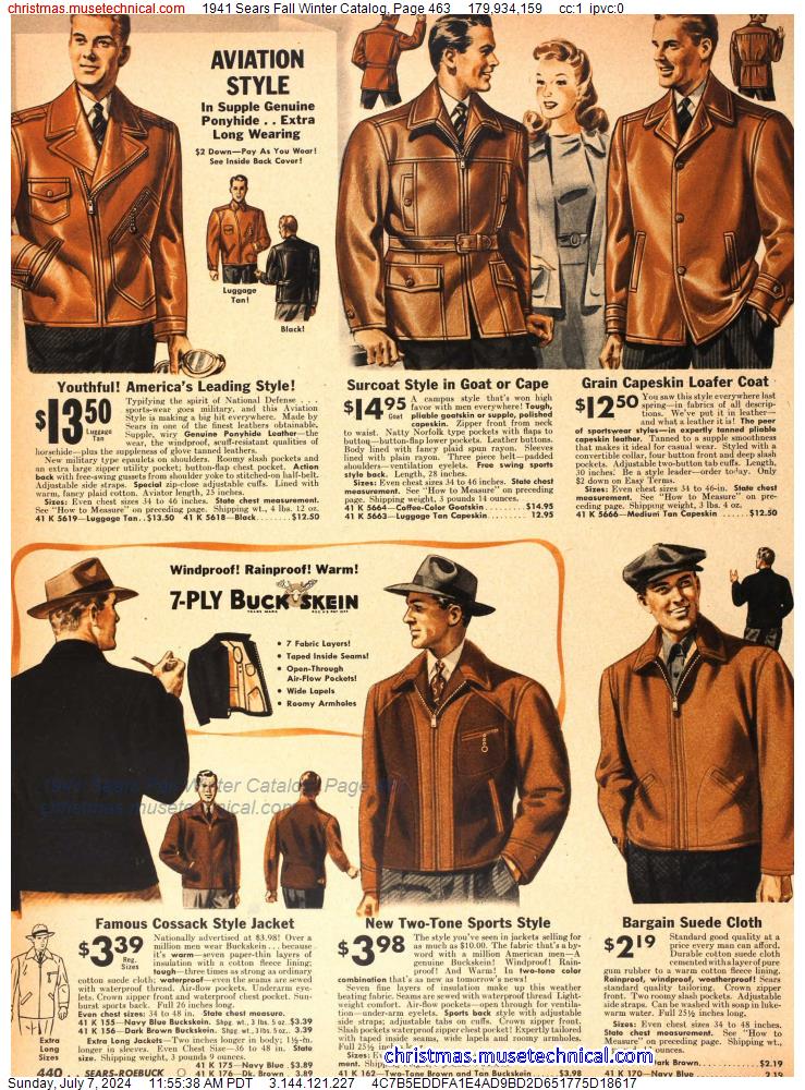 1941 Sears Fall Winter Catalog, Page 463