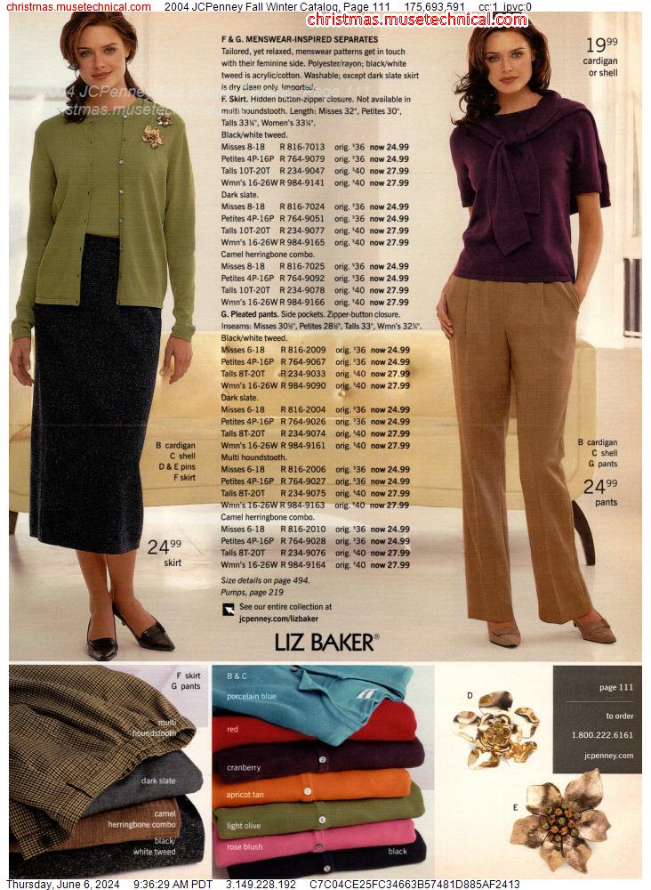 2004 JCPenney Fall Winter Catalog, Page 111
