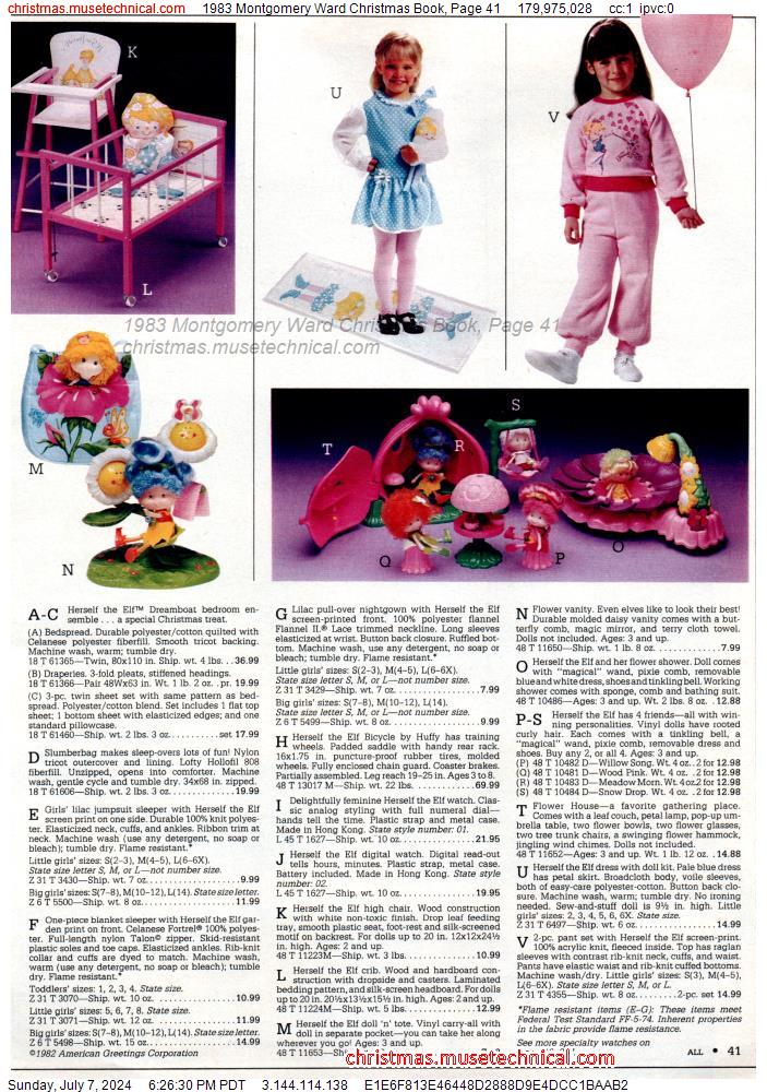 1983 Montgomery Ward Christmas Book, Page 41