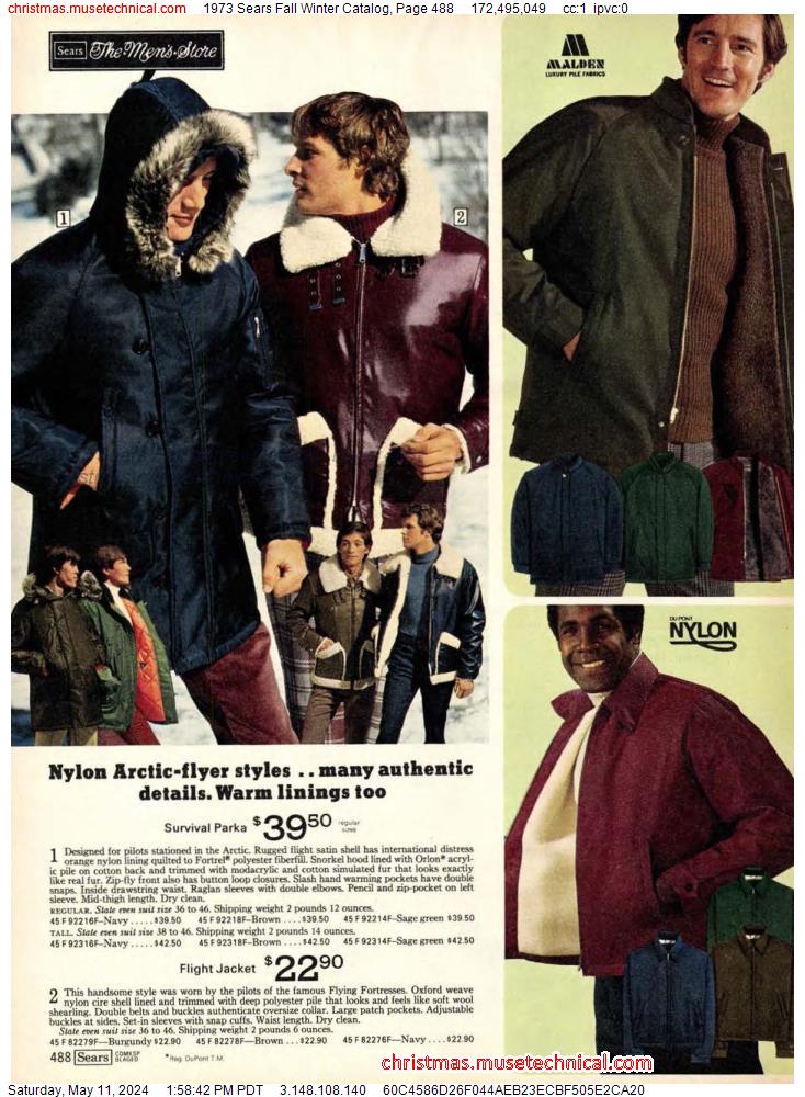 1973 Sears Fall Winter Catalog, Page 488