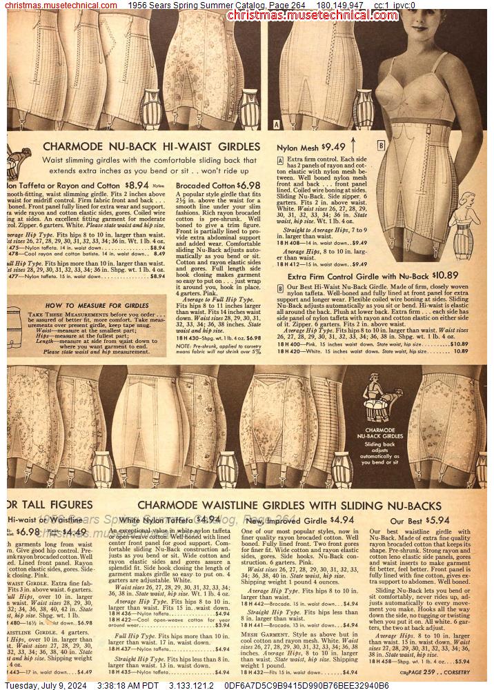 1956 Sears Spring Summer Catalog, Page 264