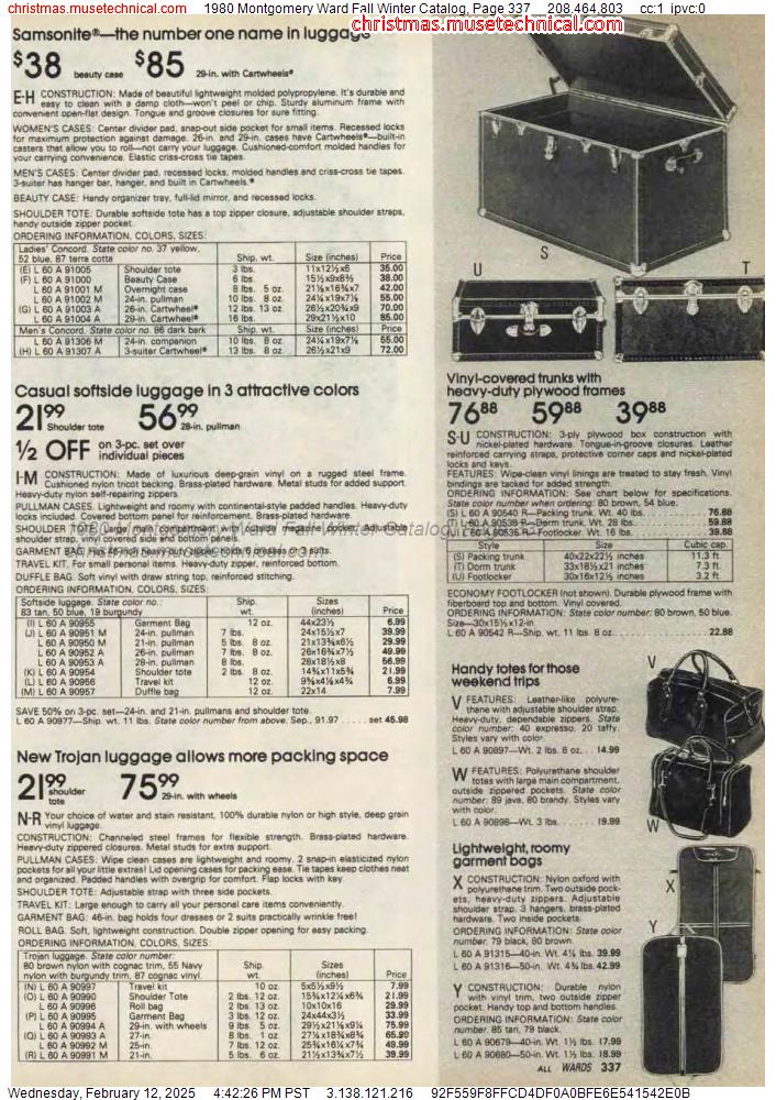 1980 Montgomery Ward Fall Winter Catalog, Page 337