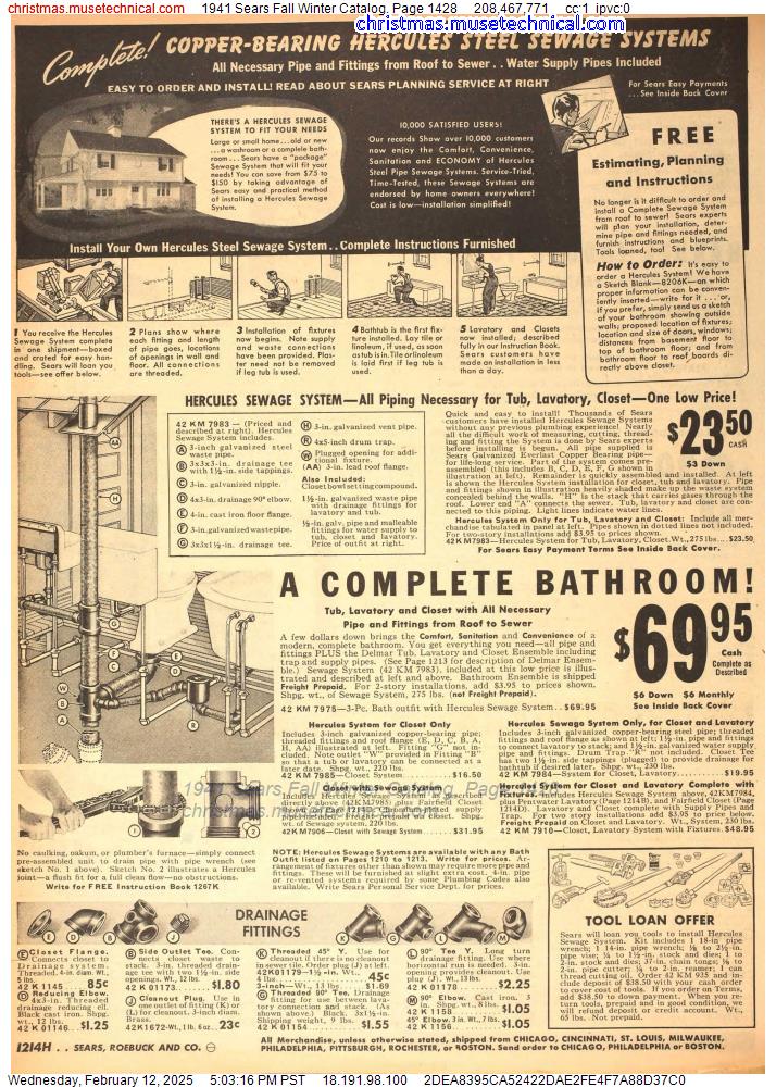 1941 Sears Fall Winter Catalog, Page 1428