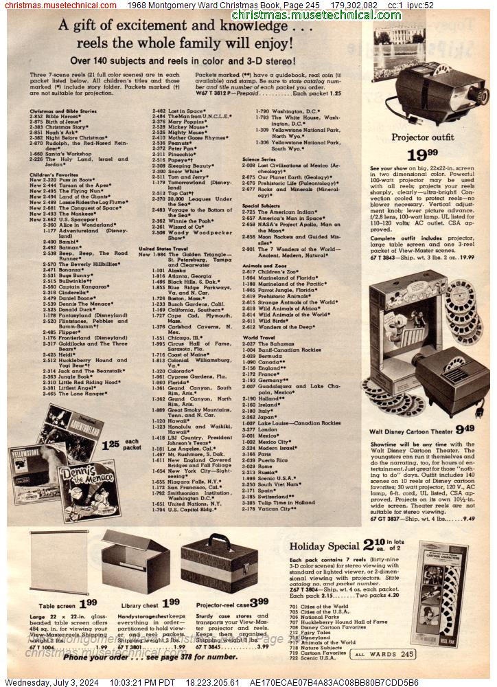 1968 Montgomery Ward Christmas Book, Page 245