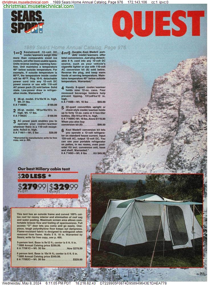 1989 Sears Home Annual Catalog, Page 976