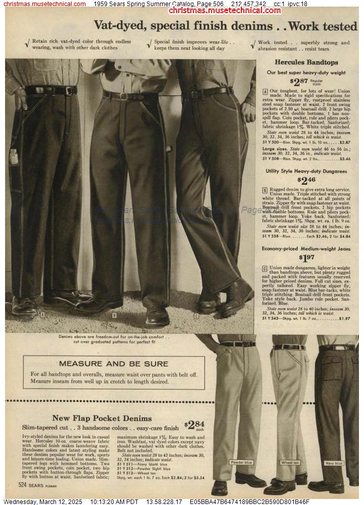 1959 Sears Spring Summer Catalog, Page 506