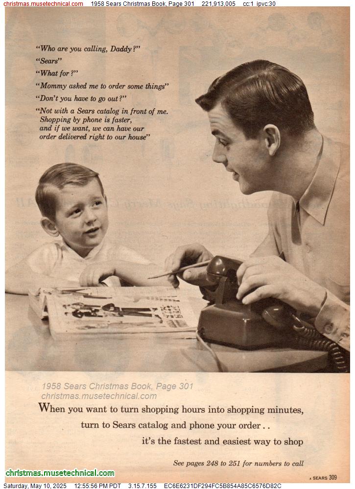 1958 Sears Christmas Book, Page 301