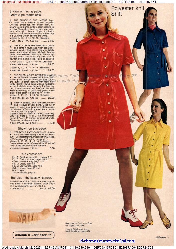 1973 JCPenney Spring Summer Catalog, Page 27