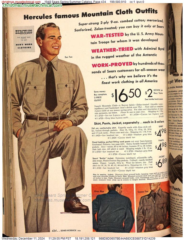 1948 Sears Spring Summer Catalog, Page 434