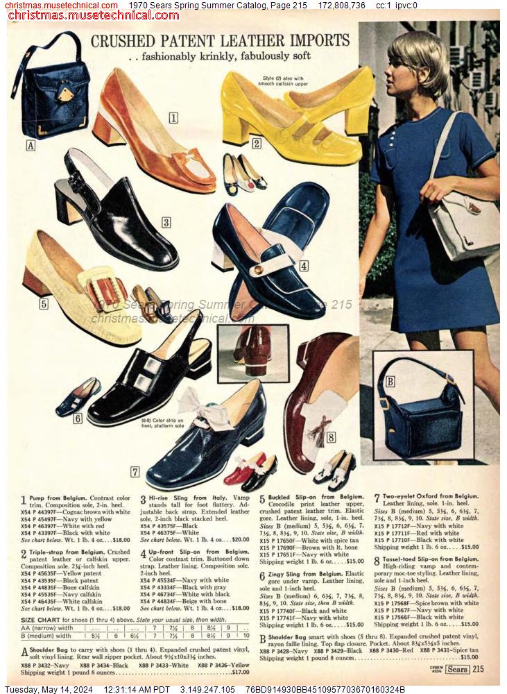 1970 Sears Spring Summer Catalog, Page 215