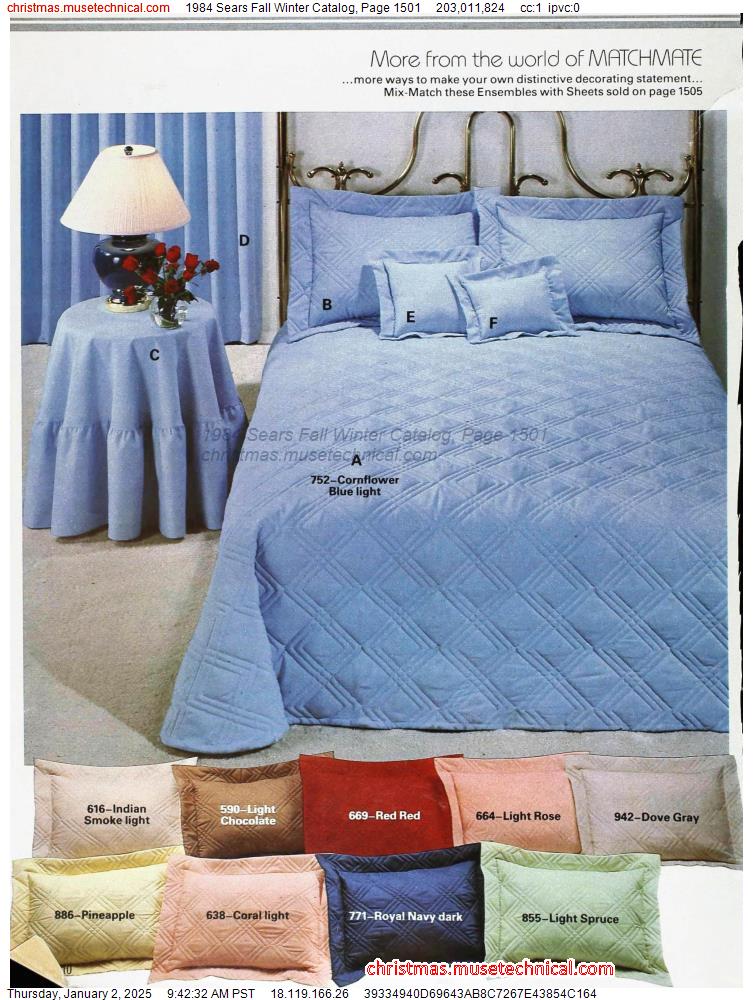 1984 Sears Fall Winter Catalog, Page 1501