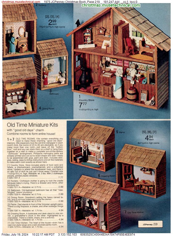1975 JCPenney Christmas Book, Page 219