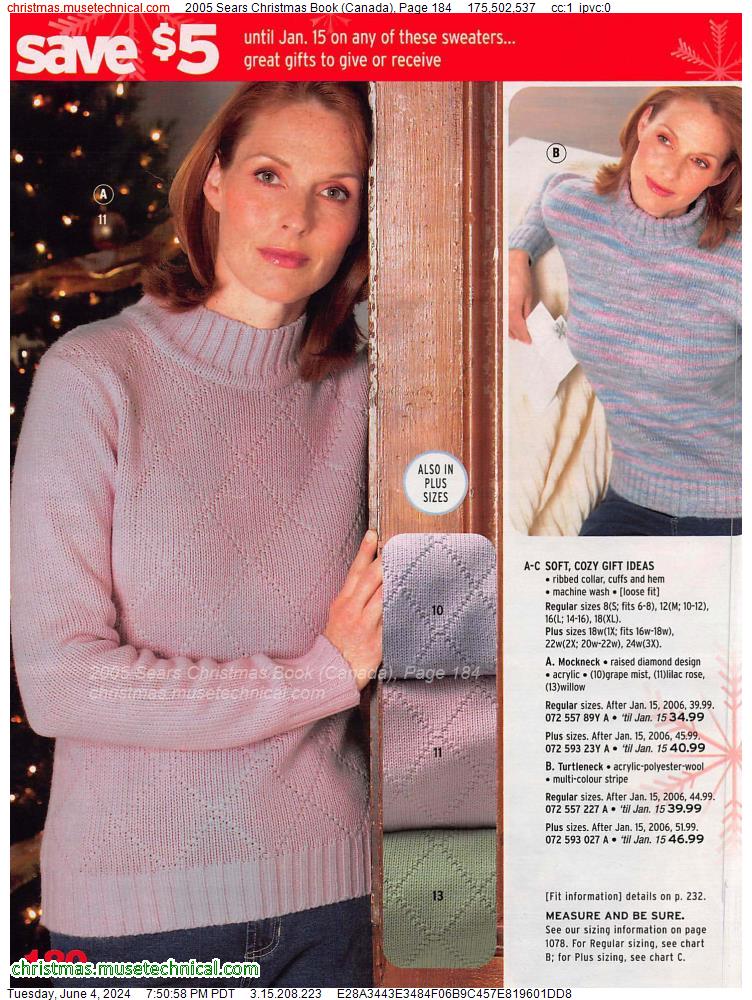 2005 Sears Christmas Book (Canada), Page 184