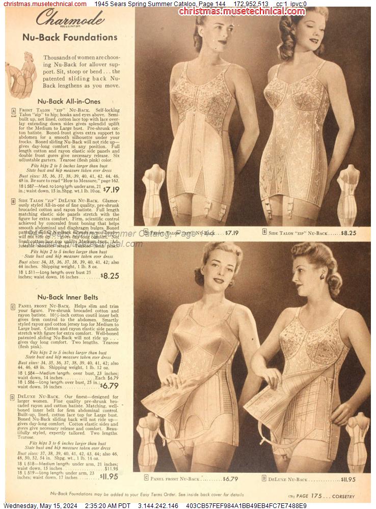 1945 Sears Spring Summer Catalog, Page 144