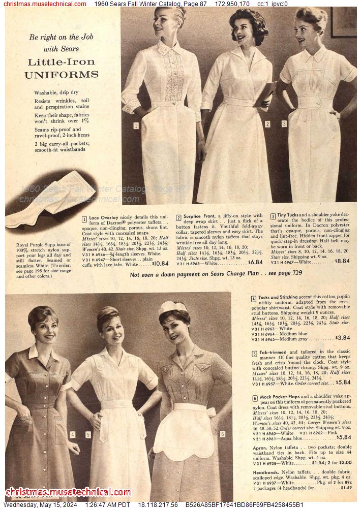 1960 Sears Fall Winter Catalog, Page 87