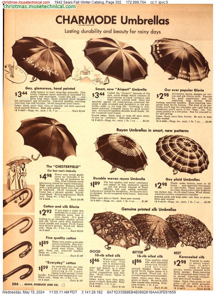 1942 Sears Fall Winter Catalog, Page 302