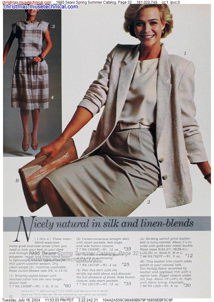 1985 Sears Spring Summer Catalog, Page 32