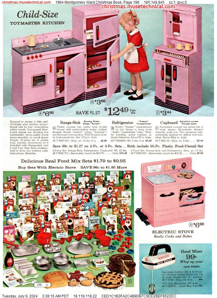 1964 Montgomery Ward Christmas Book, Page 196