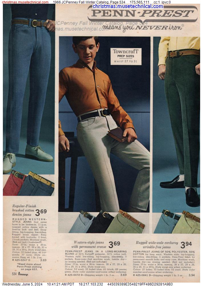 1966 JCPenney Fall Winter Catalog, Page 534