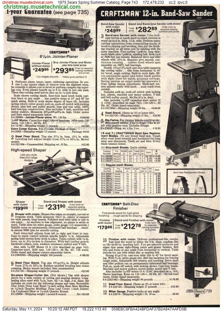 1975 Sears Spring Summer Catalog, Page 743