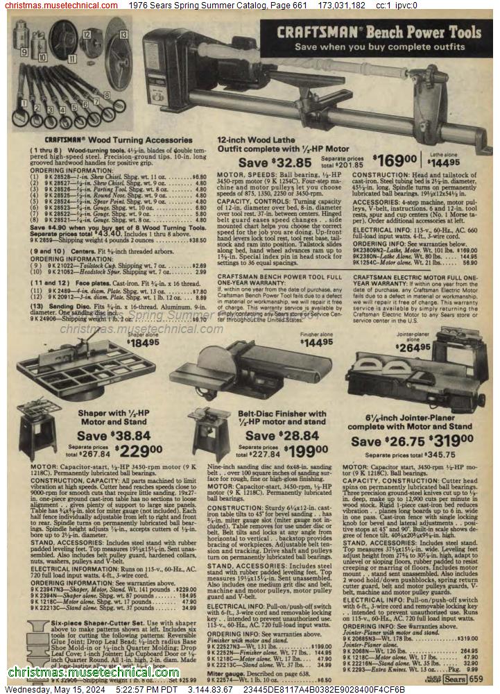 1976 Sears Spring Summer Catalog, Page 661