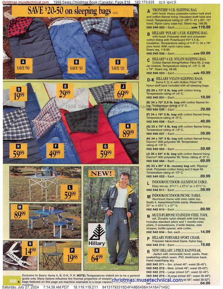 1999 Sears Christmas Book (Canada), Page 818