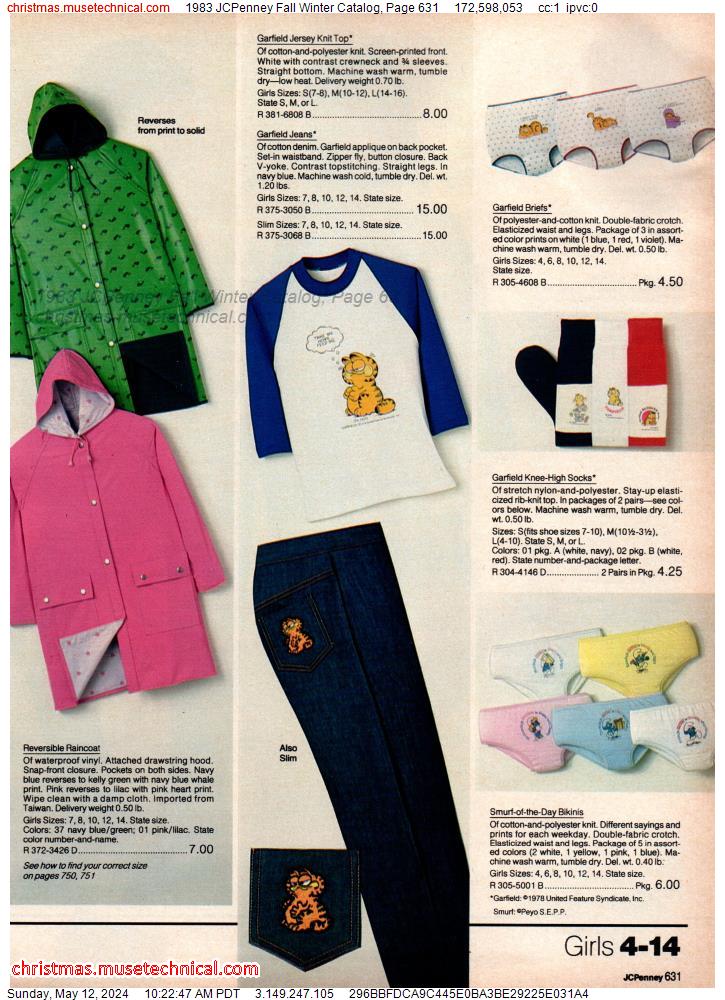 1983 JCPenney Fall Winter Catalog, Page 631
