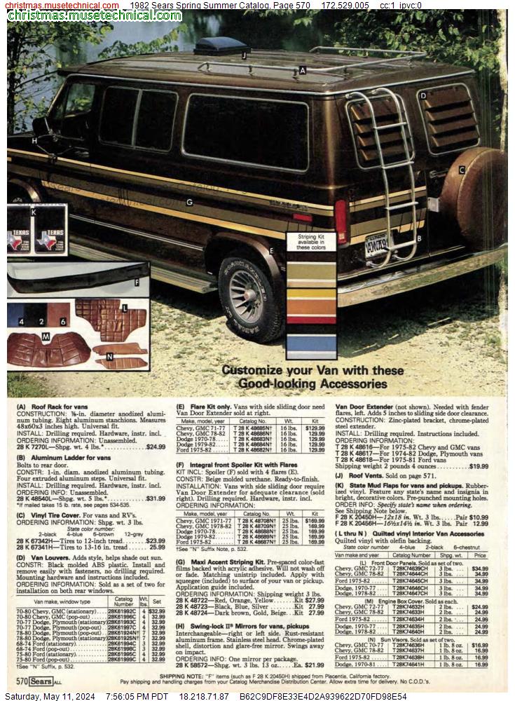1982 Sears Spring Summer Catalog, Page 570