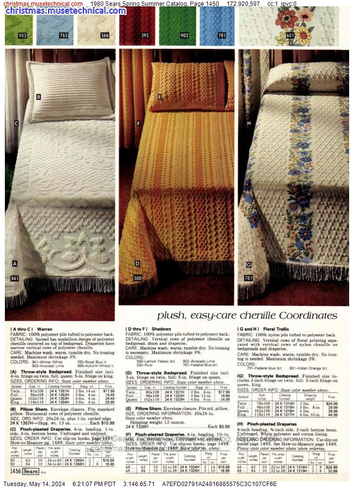 1980 Sears Spring Summer Catalog, Page 1450