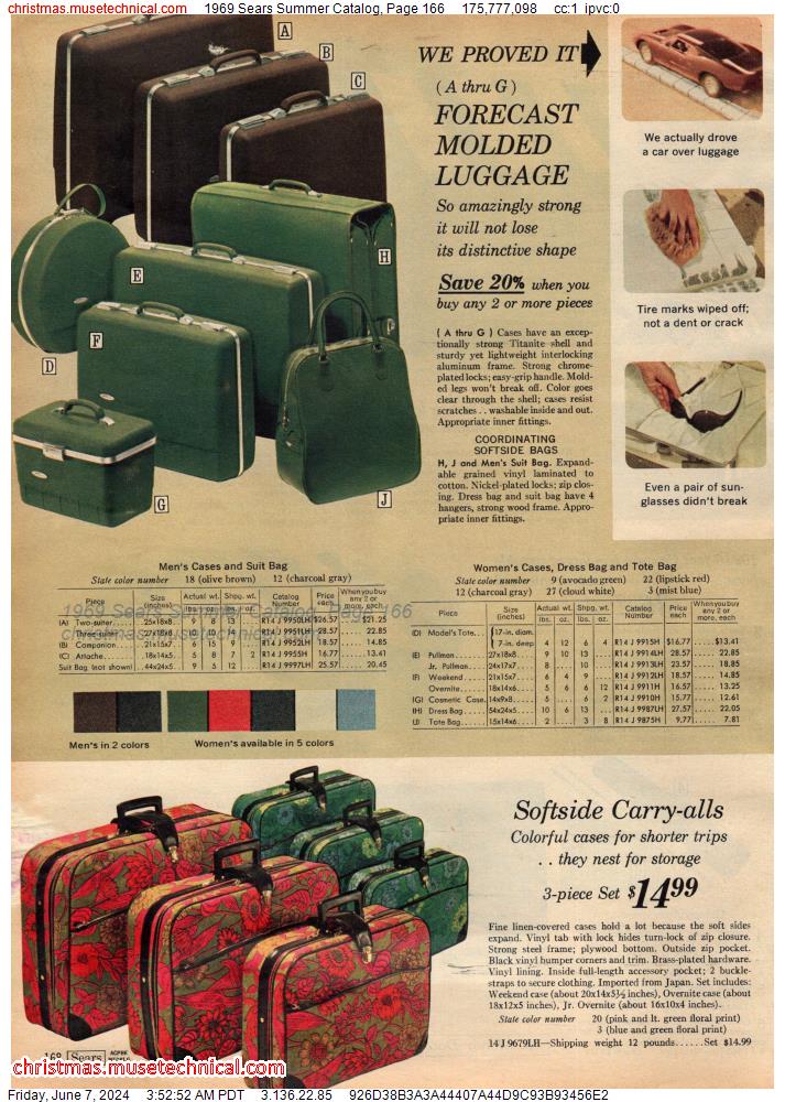 1969 Sears Summer Catalog, Page 166