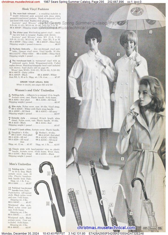 1967 Sears Spring Summer Catalog, Page 295