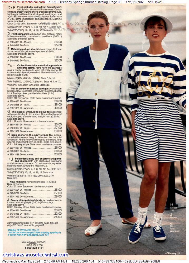 1992 JCPenney Spring Summer Catalog, Page 83