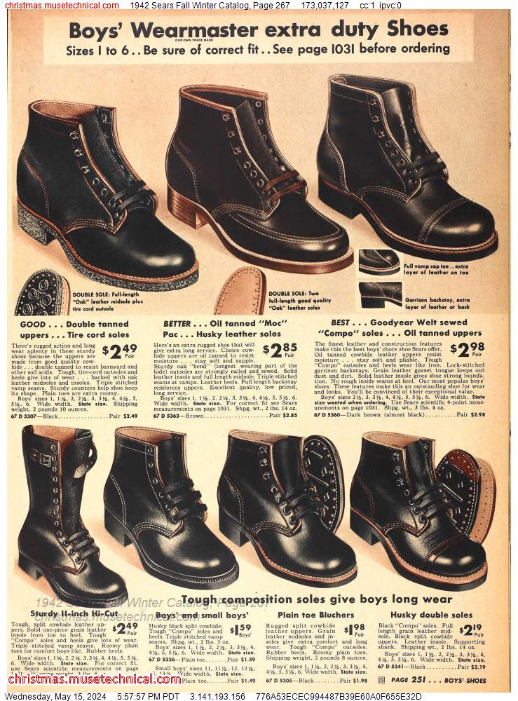 1942 Sears Fall Winter Catalog, Page 267