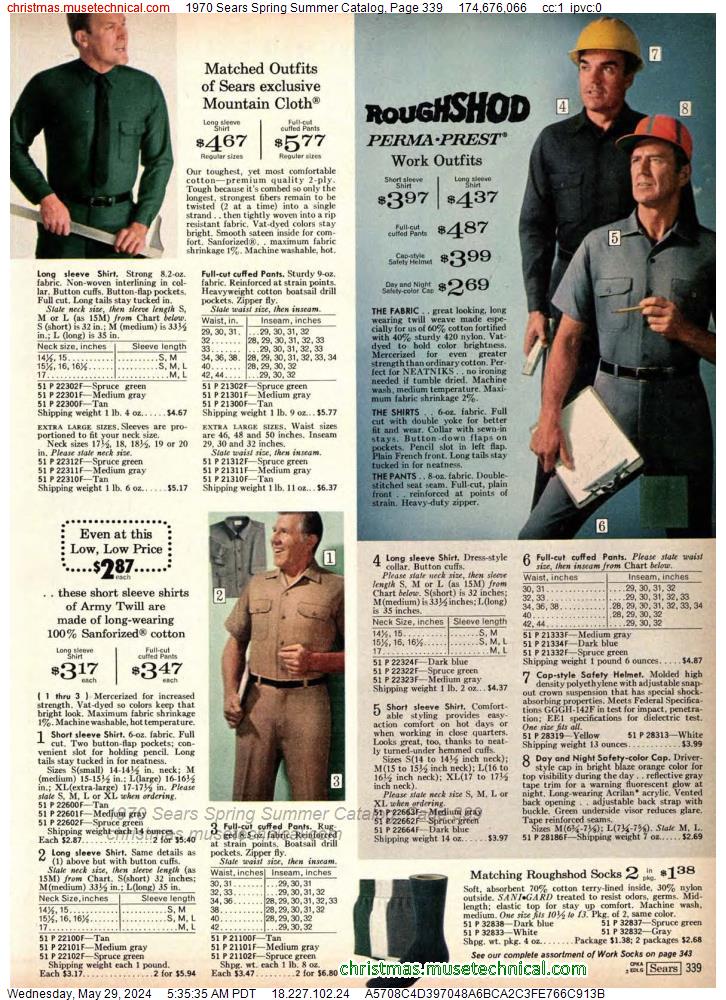 1970 Sears Spring Summer Catalog, Page 339